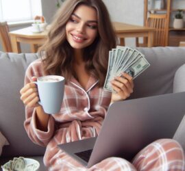 Making Money on Her Computer