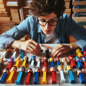 Woman Collecting Pez Dispensers