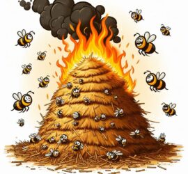 Haystack on Fire and Full of Angry Bees