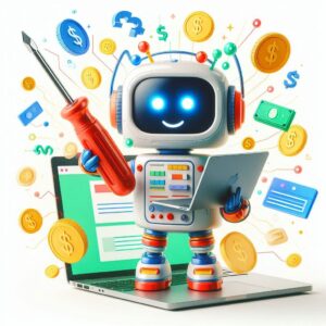 A Robot Building a Money-Making Website