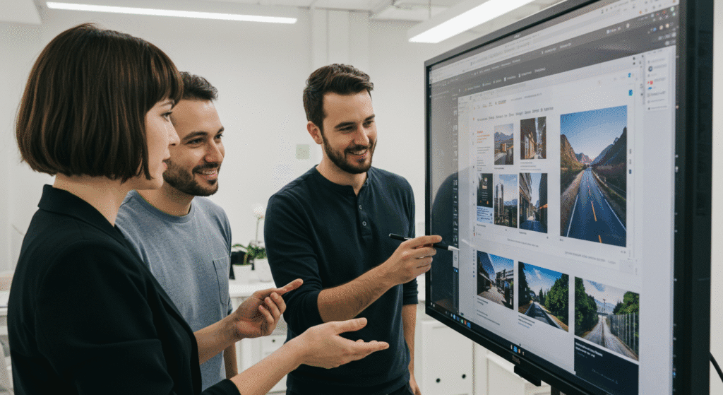 Webmasters Choosing Pictures for Their Website Content