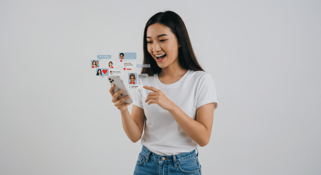 Influencer Engaging with Followers