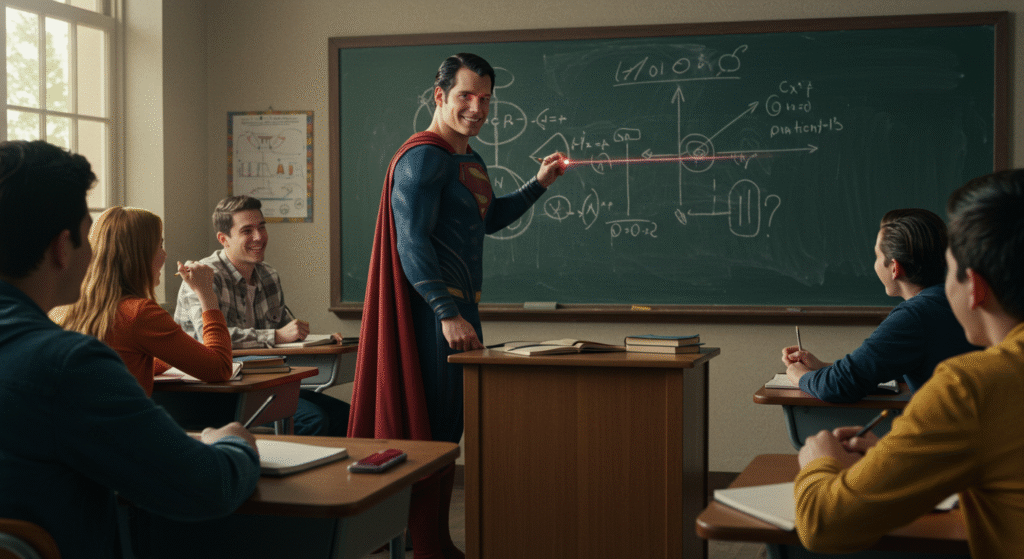 Superman Teaching a Class
