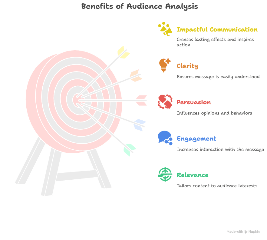 Diagram of The Benefits of Knowing Your Audience