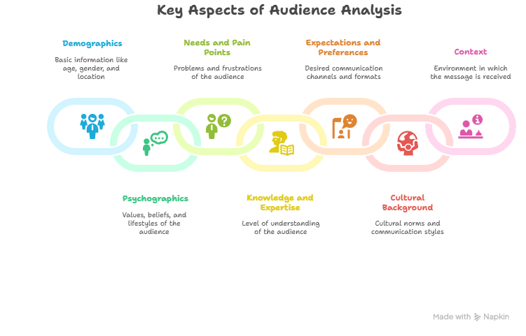 Diagram of The Key Aspects of Audience Analysis