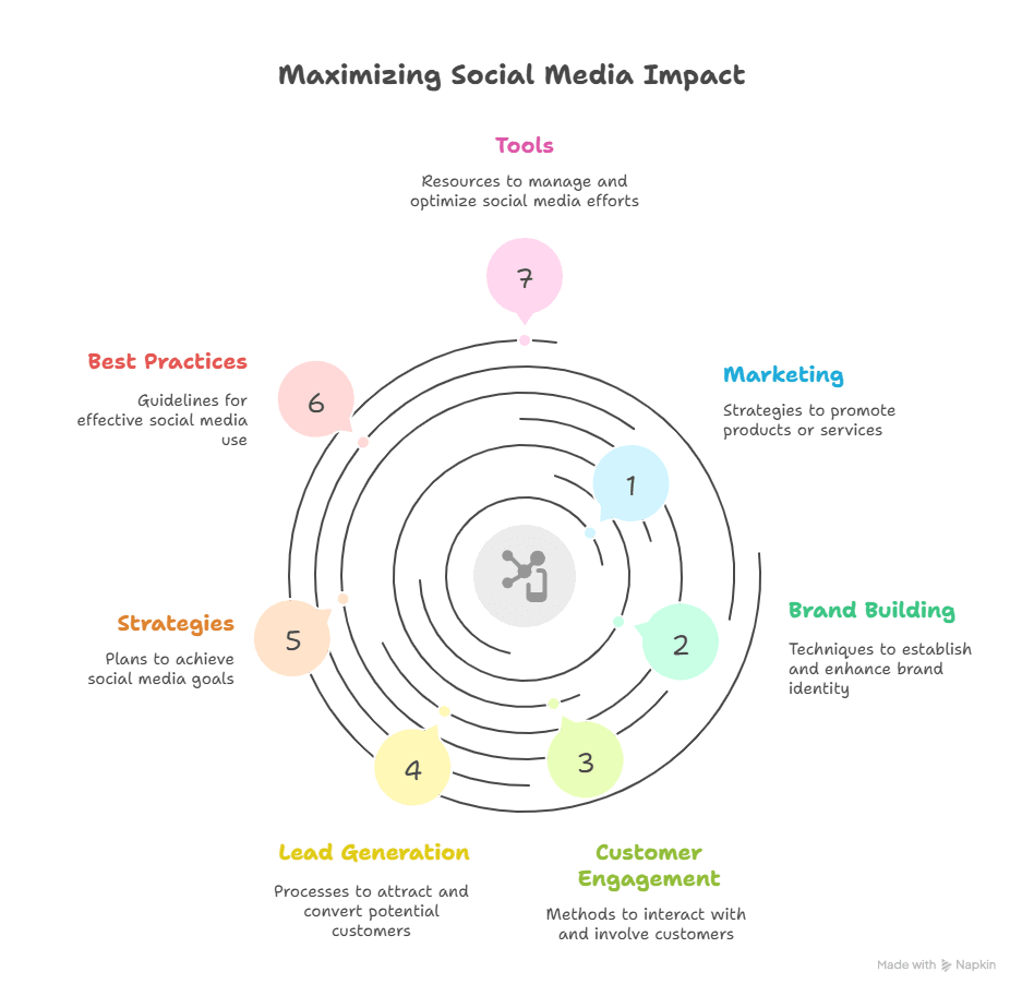 Visual Outline for Leveraging Social Media Platforms