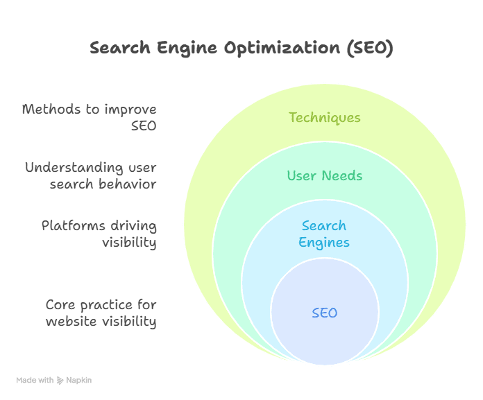 Graphic Outline for SEO Basics