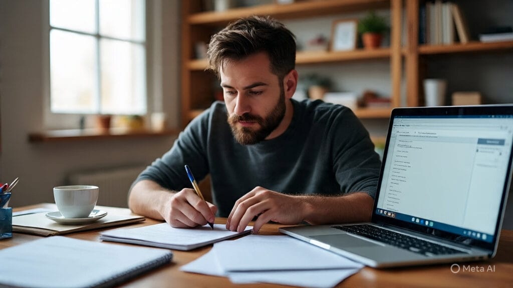 Man Building an Email Marketing List