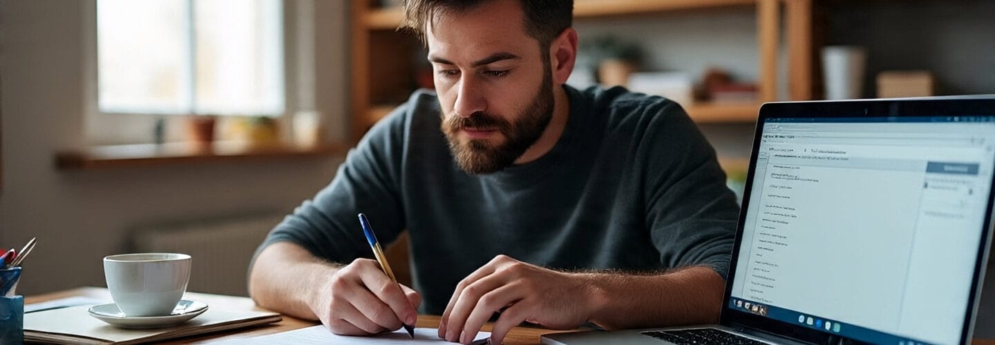 Man Building an Email Marketing List