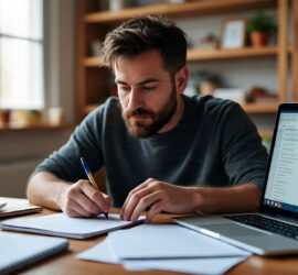 Man Building an Email Marketing List