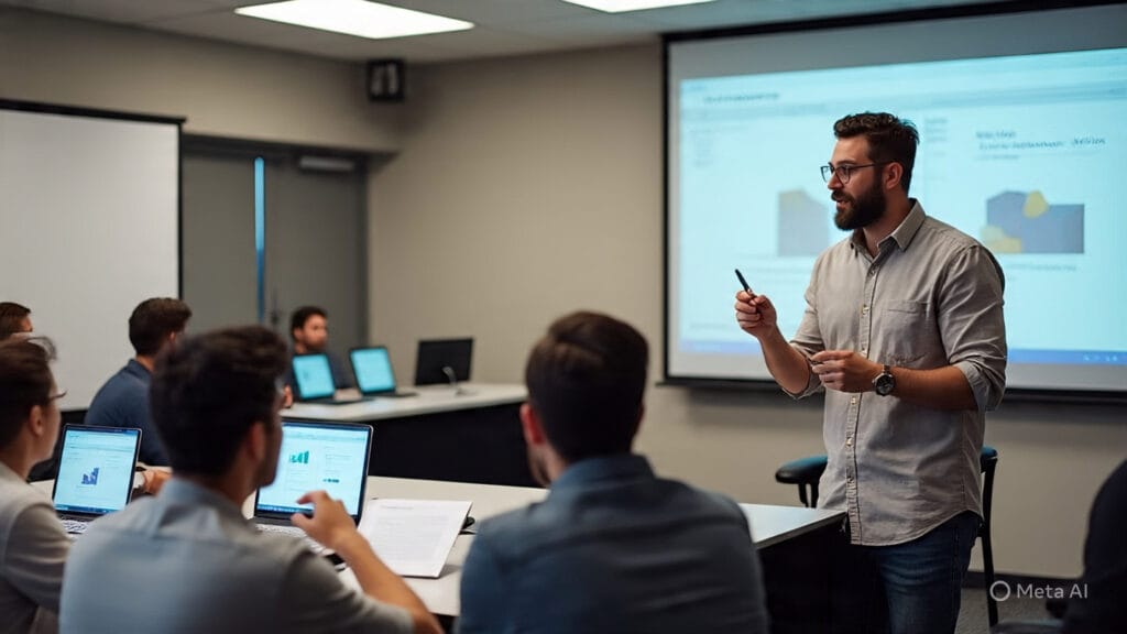 Man Teaching Affiliate Marketing Course