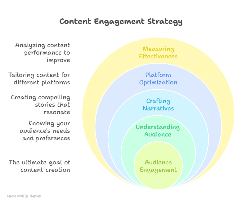 Graphic Chart Content Engagement Strategies