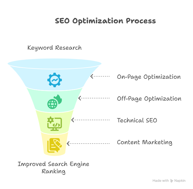 Graphic Example of The SEO Process