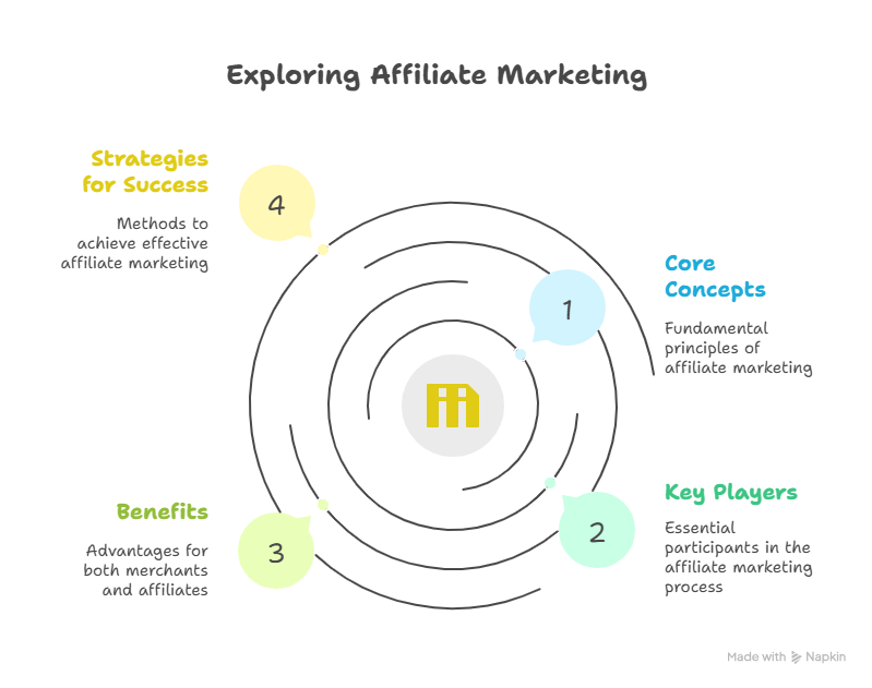 Graphic Representation of Understanding Affiliate Marketing