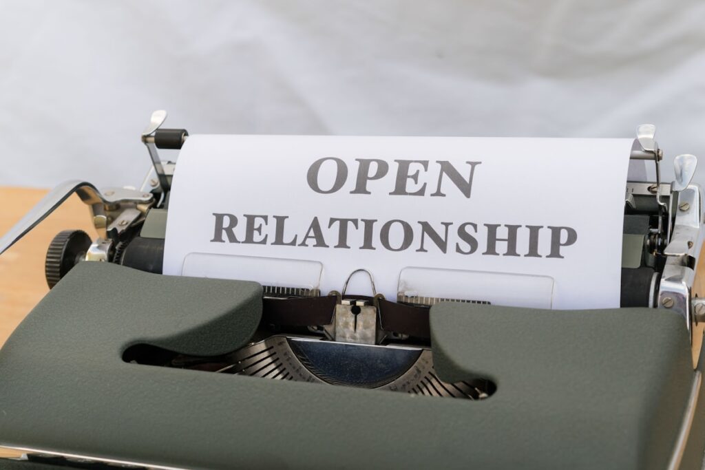 a close up of a typewriter with a paper on it