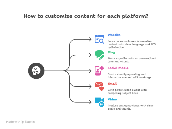 Diagram Showing How to Optimize for Different Platforms