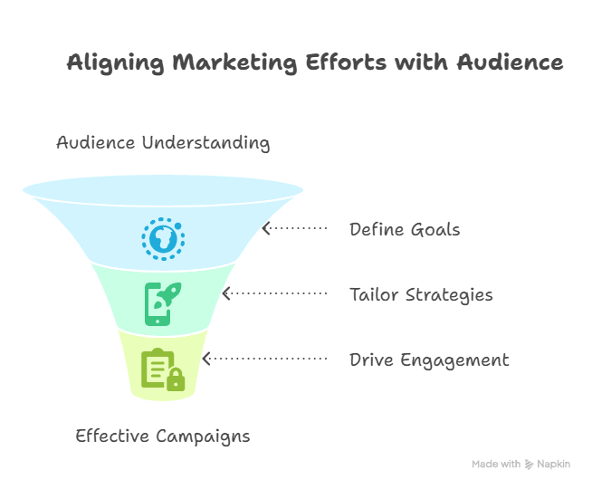 Diagram Showing How to Align Your Marketing Efforts with Your Goals