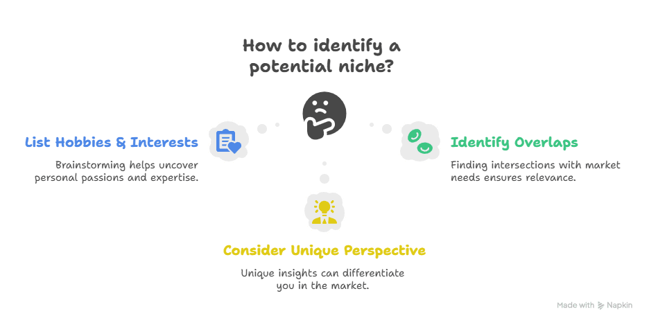 Diagram to Find The Perfect Niche