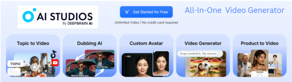 AI Studios All in One Video Creator